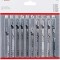 Bosch Set 10 panze ferastrau vertical T Clean Precision ProAdvanced PowerfulTools