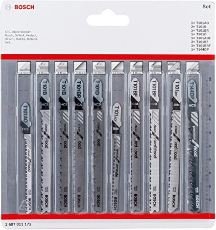 Bosch Set 10 panze ferastrau vertical T Clean Precision ProAdvanced PowerfulTools