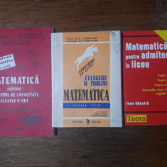 Probleme de matematica pentru V-VIII, 3 culegeri / R1S