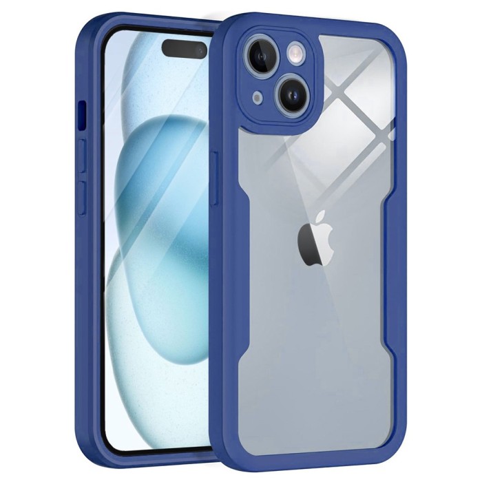 Husa 360&Atilde;&sbquo;&Acirc;&deg; iPhone 15 Plus Techsuit ColorVerse, albastru