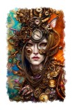Sticker decorativ Cyborg, Maro, 85 cm, 11331ST