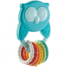 Chicco Eco+ Owly Rattle jucărie pentru dentiție cu zornăitoare 3 m+ 1 buc