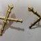 S 22 - semne de arma - metalice - artilerie - aurii
