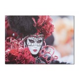 Tablou canvas, La carnavalul de la Venetia, 70x50cm, gata de agatat pe perete