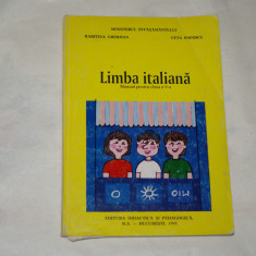 Limba italiana - manual pentru clasa a v - a - Haritina Gherman - Geta Popescu