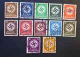Germania (1934&ndash;1944) "Dienstmarke Deutsches Reich" (3 Pfennig - 50 Pfennig) cu Ștampile de Epocă (USED / Ștampilat) CLK1
