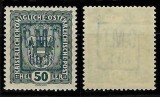Ocupatia in Pocutia 1919 eseu supratipar CMT albastru de 60 helleri pe timbru austriac 50h MNH