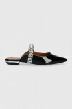 Kurt Geiger London slapi de piele Princely femei, culoarea negru, 1808900309