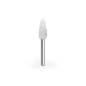 Raspel lacrima 6,4 mm coadă 3,2mm, Granulatie Saburr Foarte FINA - Alba foto