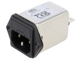 Conector alimentare AC soclu tată 4A 250V C14 FN261-4-06