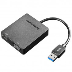 Adaptor video Lenovo Universal USB 3.0 to VGA/HDMI foto