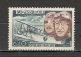 Franta.1967 40 ani moarte Ch.Nungesser si F.Coli-aviatori XF.257, Nestampilat