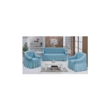 Cumpara ieftin Set huse 311, pentru canapele 3 locuri si 2 fotolii, Blue- HCL118