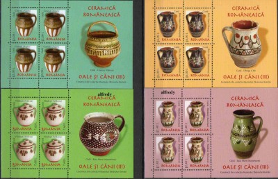 ROMANIA 2008, Ceramica romaneasca - Oale si cani, MNH foto