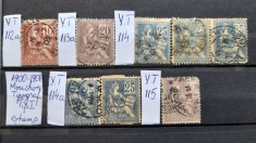 1900-1901 Franta Mouchon tipograf. Tip I -stamp.Y.T.=+500 E