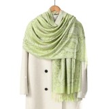 Cumpara ieftin Esarfa casmir jacquard Paisley Mint