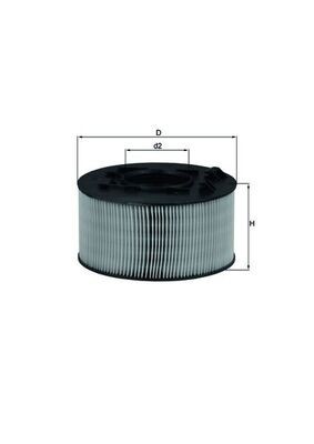 MAHLE LX 759 Filtru aer foto