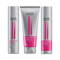 Pachet pentru par vopsit, Londa Professional Color Radiance: Sampon 250ml, Conditioner 250ml, Color Radiance Intensive Mask, 200ml