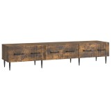 vidaXL Cabinet TV Stejar fumuriu 147 x 34,5 x 30 cm Lemn prelucrat 894940