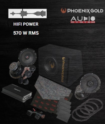 Pachet HiFi POWER - difuzoare fata + spate MX EVO, cu amplificator DSP, subwoofer activ, insonorizant, inele si cablaje plug &amp; play CarStore Technolog