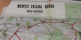 myh 12 - Harta turistica foarte veche - Muntii Poiana Ruscai - piesa de colectie