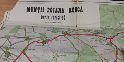 myh 63 - 38 - HARTA TURISTICA - MUNTII POIANA RUSCAI - PIESA DE COLECTIE foto