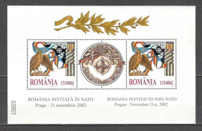 Romania.2002 Primirea in NATO-Bl. DR.716