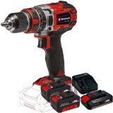 Einhell TE-CD 18/50 Li-i BL PXC + Starter Kit + Twinpack - Masina de gaurit si insurubat cu percutie 50 Nm + Set 1 acumulator si incarcator Li-Ion 18