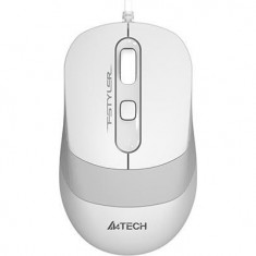 Mouse a4tech - fm10 white cu fir usb optic 1200 dpi butoane/scroll 4/1 buton selectare