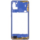 Carcasa Mijloc Samsung Galaxy A21s A217, Albastra