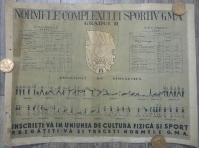 Normele Complexului Sportiv GMA, gradul II// plansa foto