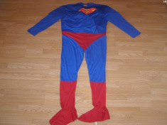 costum carnaval serbare superman pentru adulti marime L foto