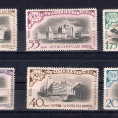 ROMANIA 1959 - 500 DE ANI ORASUL BUCURESTI, MNH - LP 480