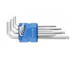 Set 9 chei imbus sferice oțel aliat lungi