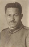 P2842N Ofițer rom&acirc;n, prizonier de război fotografiat &icirc;n lagărul de prizonieri de la Crefeld, Germania, Primul Război Mondial