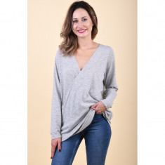 Bluza Oversize Junarose Olatka Cassi Gri foto