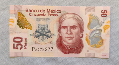 Mexic - 50 Pesos (2013) polimer foto