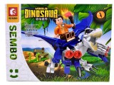 Set constructie Sembo dinozaur tyrannosaurus rex robot world dinosaur 205032 112 piese