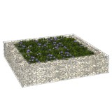 Cumpara ieftin Strat &icirc;nălțat de gabion, 100x100x20 cm, oțel galvanizat