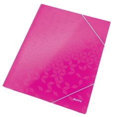 Mapa Cu Elastic Leitz Wow, Carton Laminat, A4, 250 Coli, Roz foto