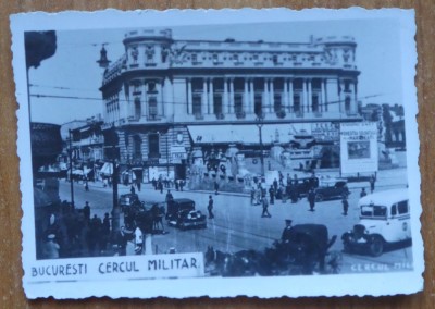 Fotografie interbelica , Bucuresti , Cerul Militar , animatie stradala foto