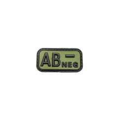 Patch &quot;BLOOD TYPE AB-&quot; 3D [MFH]