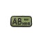 Patch &quot;BLOOD TYPE AB-&quot; 3D [MFH]