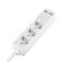 Prelungitor 3 cai + 2usb 5m(3g1.5mm2) alb