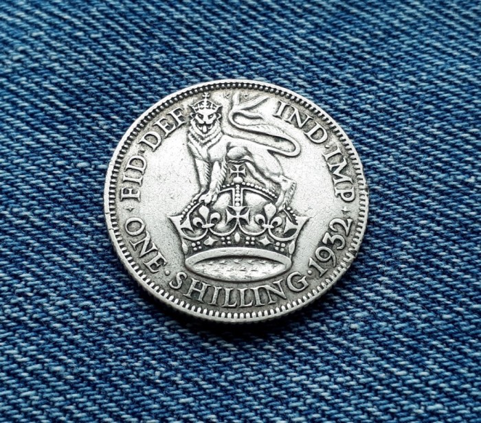 #32 1 shilling 1932 Anglia, Marea Britanie, argint