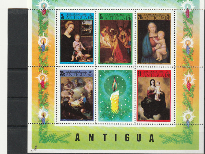 Pictura religioasa,Craciun 1973,Antigua.