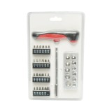 Set surubelnita cu biti si chei tubulare 4-14 mm, 37 piese Cr-V