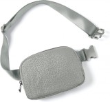 Geanta unisex ODODOS, textil, gri, 20,3 x 13,9 cm