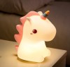 Lampa de veghe pentru camera copii, THD SL2, LED, Model Unicorn, Senzor tactil, Alb