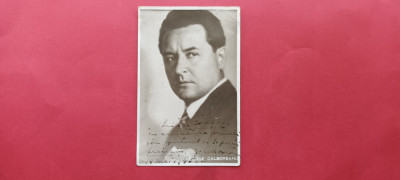 Bucuresti Bukarest George Calboreanu dedicatia olografa, autograf foto